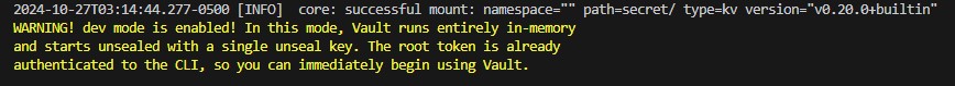 Vault Secrets Management